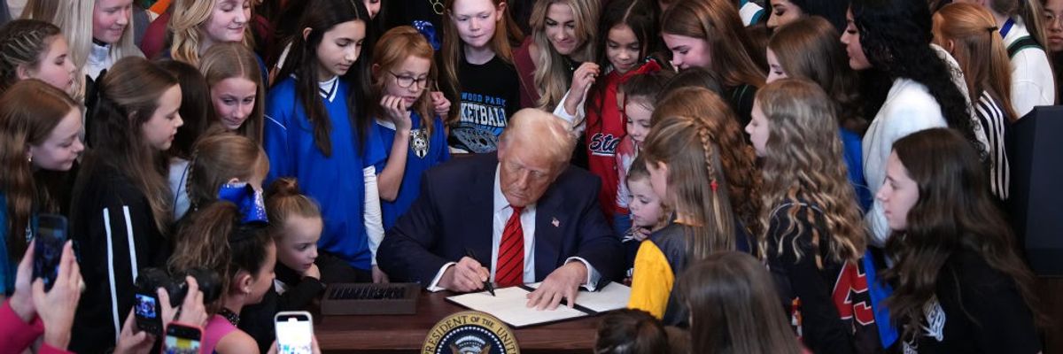 President Trump Signs No Men In Women's Sports Executive Order