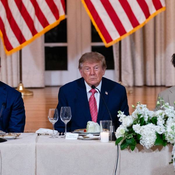 President Trump Speaks At A MAGA Inc. Event At Mar-a-Lago