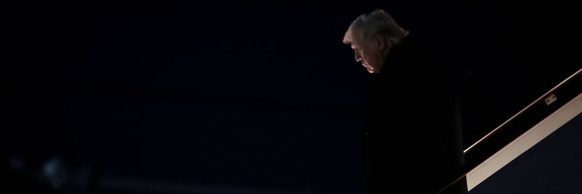 President Trump Spends Weekend At His Mar-a-Lago Resort In Florida