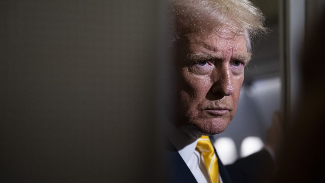 President Trump Spends Weekend At Mar-A-Lago Estate In Florida