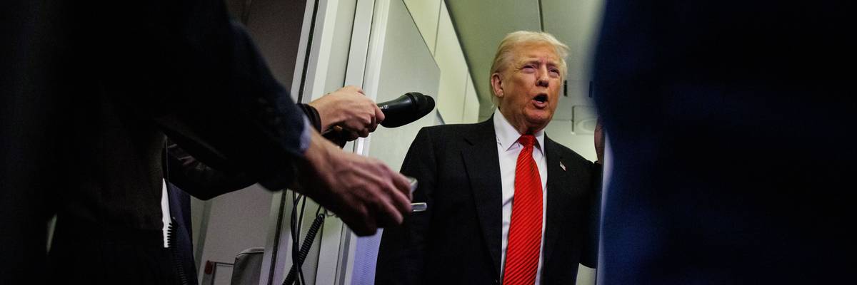 President Trump Spends Weekend At Mar-A-Lago Estate In Palm Beach