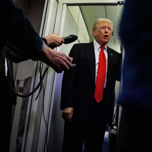 President Trump Spends Weekend At Mar-A-Lago Estate In Palm Beach