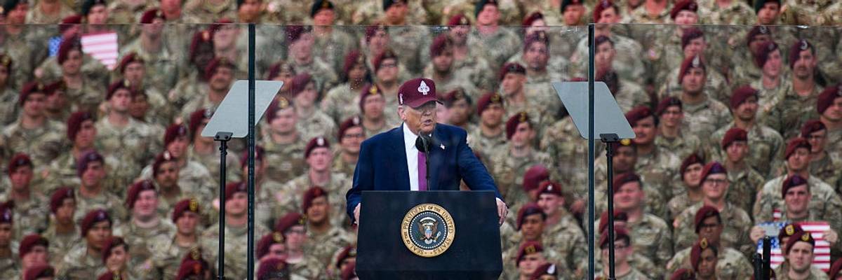 President Trump Visits Fort Bragg To Honor U.S. Forces