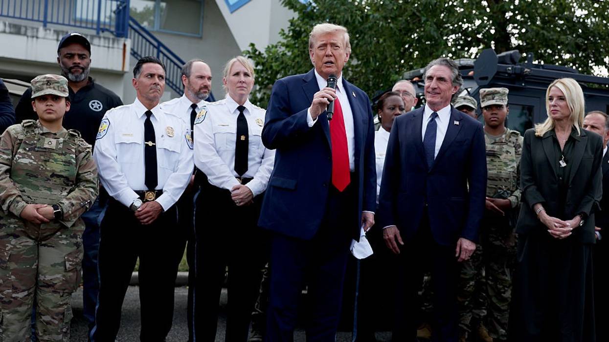 President Trump Visits Law Enforcement And National Guard During D.C. Crime Crackdown