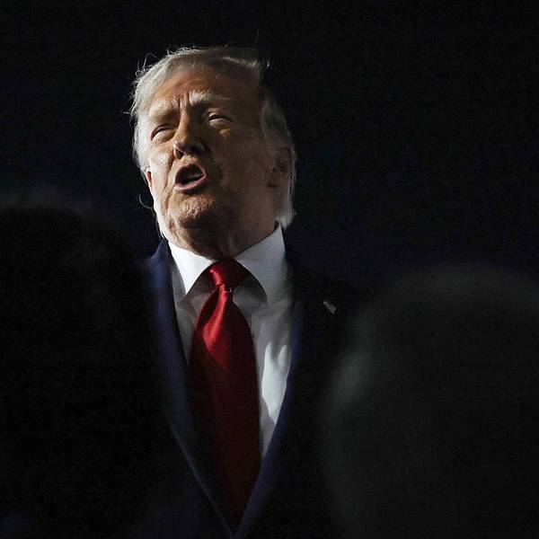 President Trump Watches Knicks-Spurs Game At Madison Square Garden