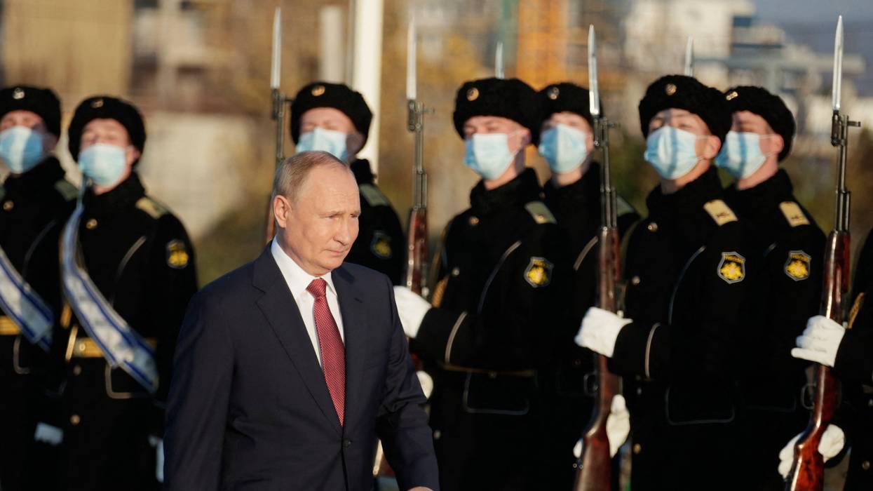President Vladimir Putin in Crimea