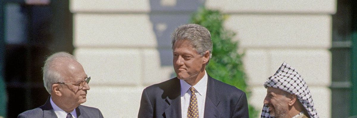 President William Jefferson Clinton Hosts the Oslo Peace Accords Signing at the White House