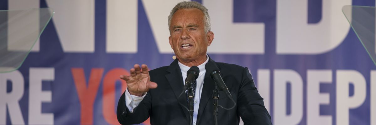 Presidential candidate Robert F. Kennedy Jr. makes a campaign announcement