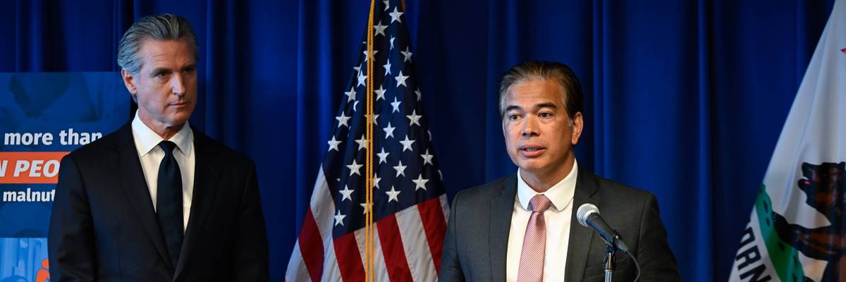 Press conference of Governor Newsom and Attorney General Bonta to legal action against Trump administration