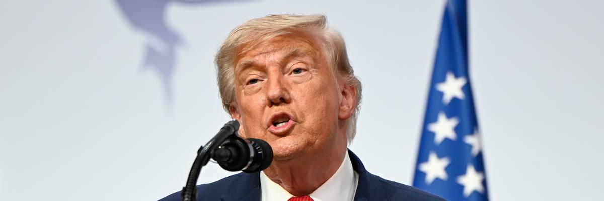 Press Conference Trump Macron G7 Evian 2026 France