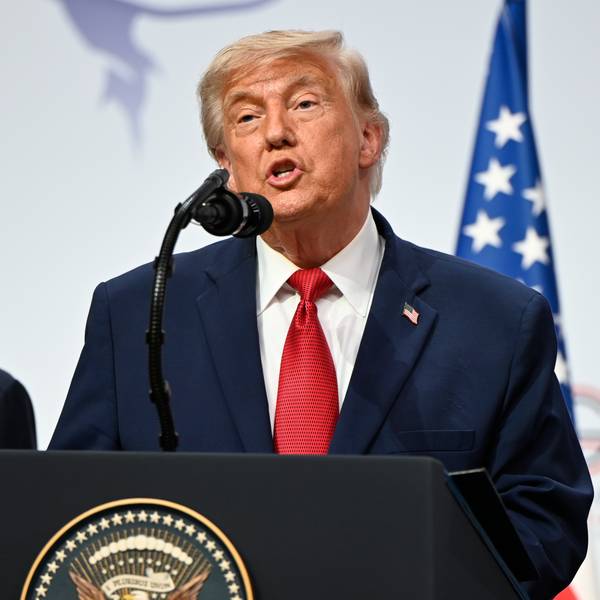 Press Conference Trump Macron G7 Evian 2026 France