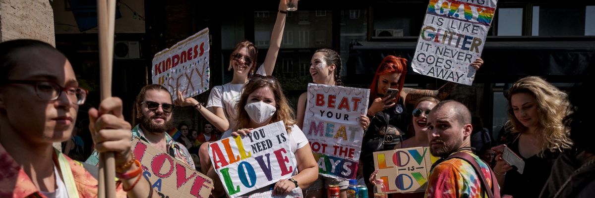 Pride event in Budapest