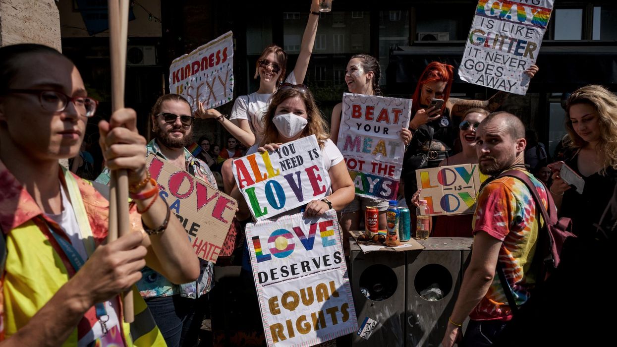Pride event in Budapest