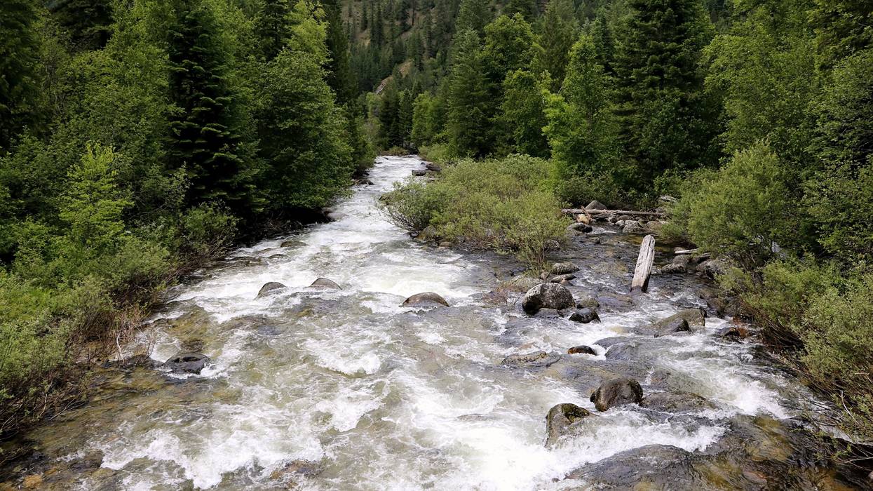 Pristine Boulder Creek in the Clearwater National Forest of northern Idaho