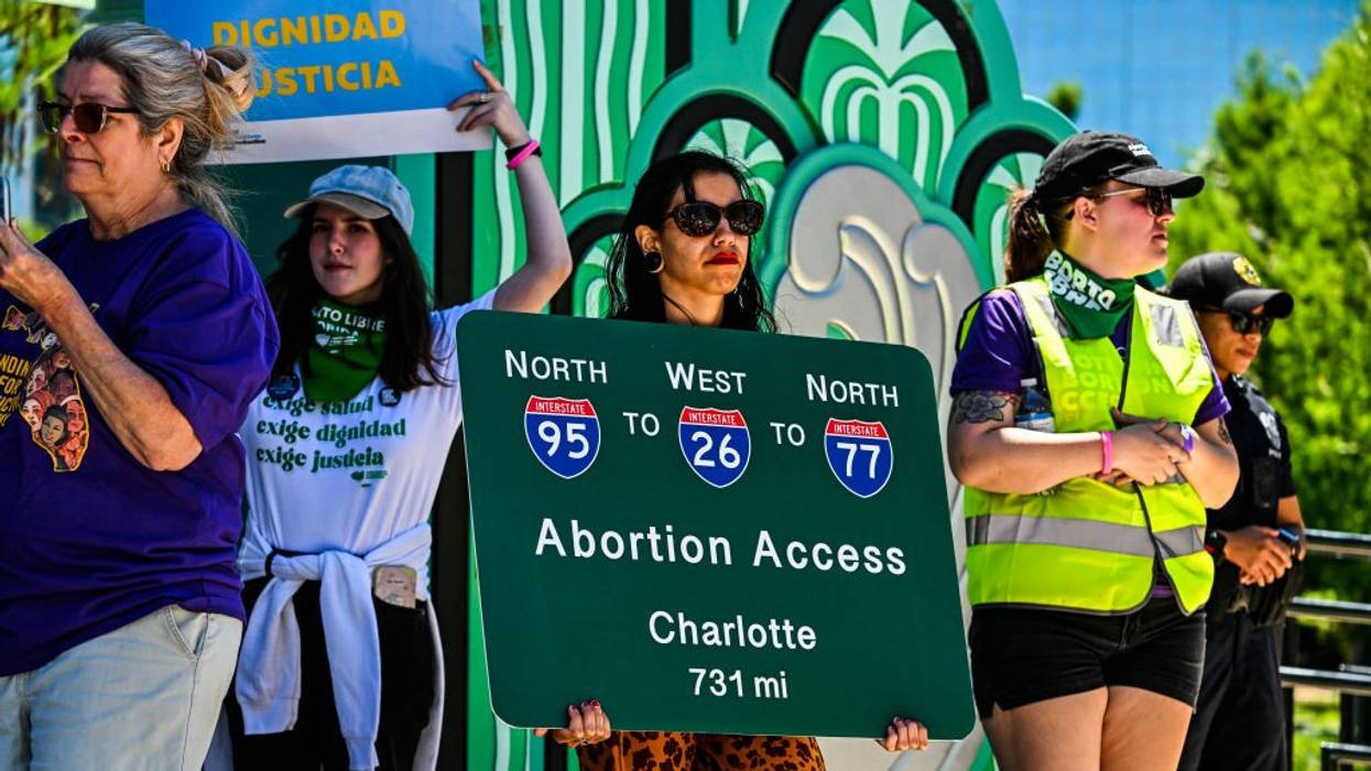 Pro-abortion rights activists participate in the "Rally for Our Freedom"