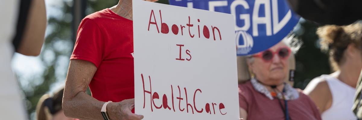 Pro-abortion rights protesters