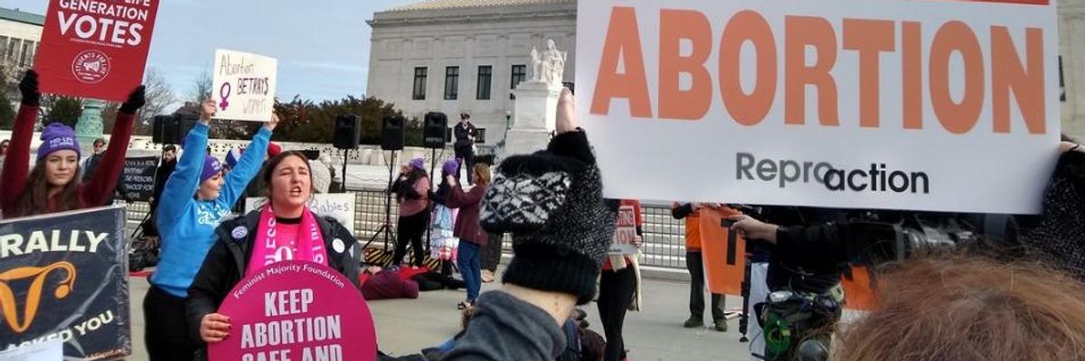 #MarchForLies: Reproductive Justice Advocates Counter Trump's "Dangerous Rhetoric" at Anti-Choice March
