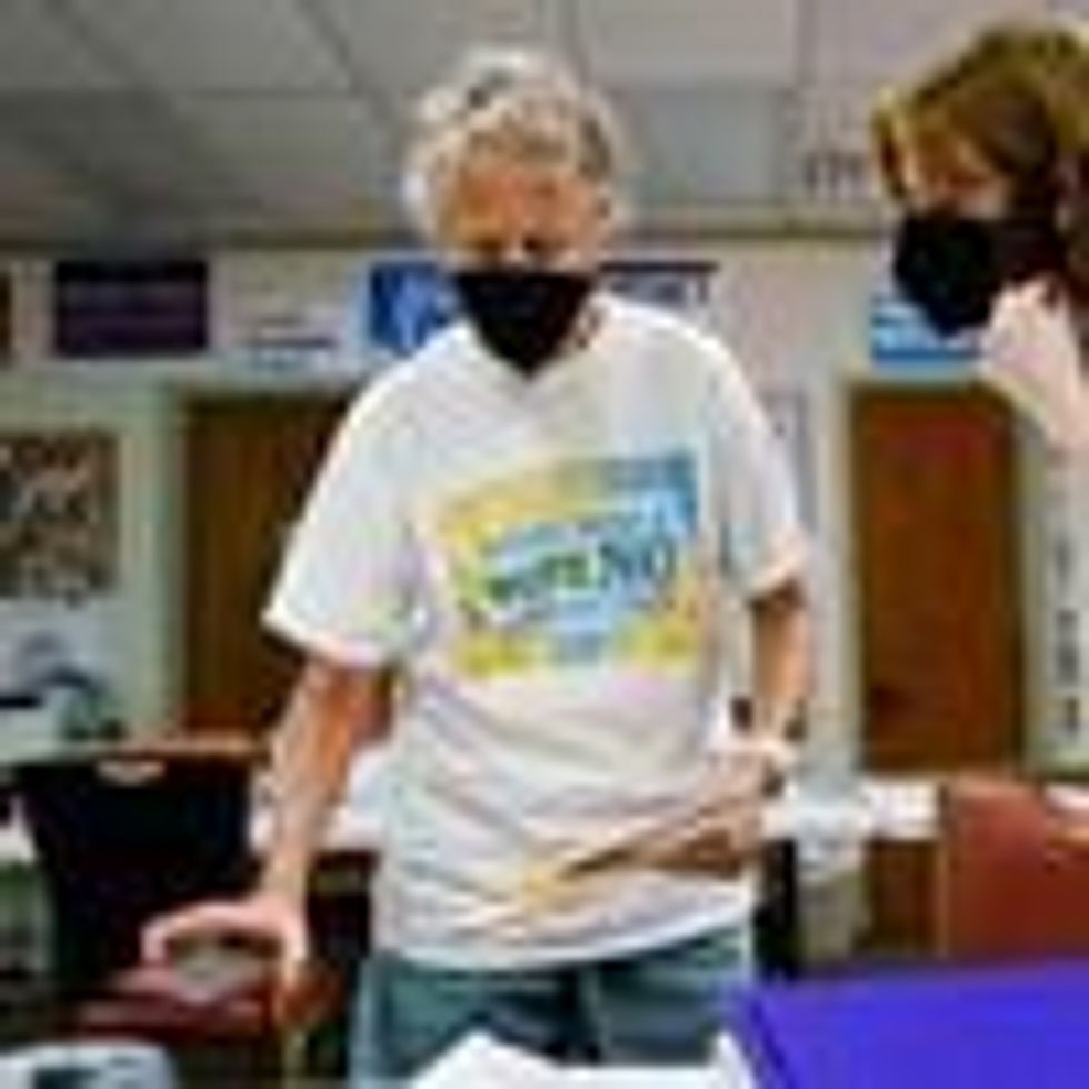 pro-choice campaigners in Kansas prepare to knock on doors