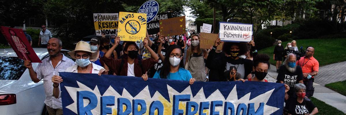 Pro-choice rally near Justice Kavanaugh home
