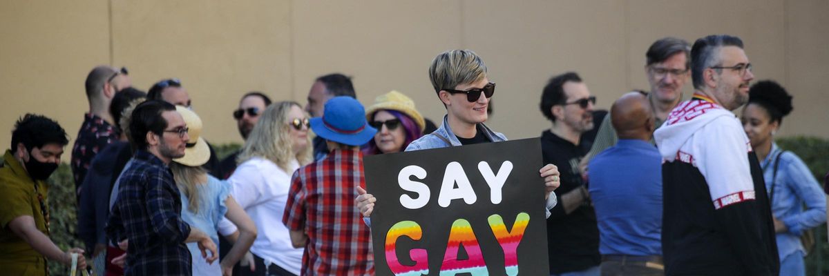 Pro LGBTQ+ rights protest