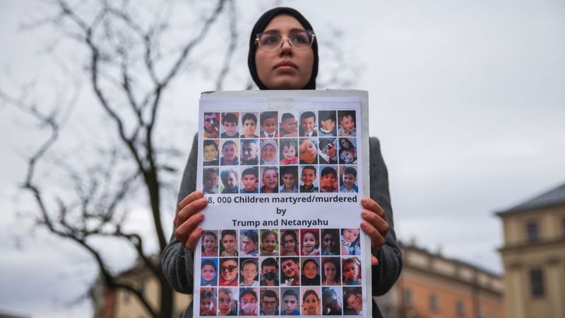Pro-Palestine Demonstration In Krakow, Poland