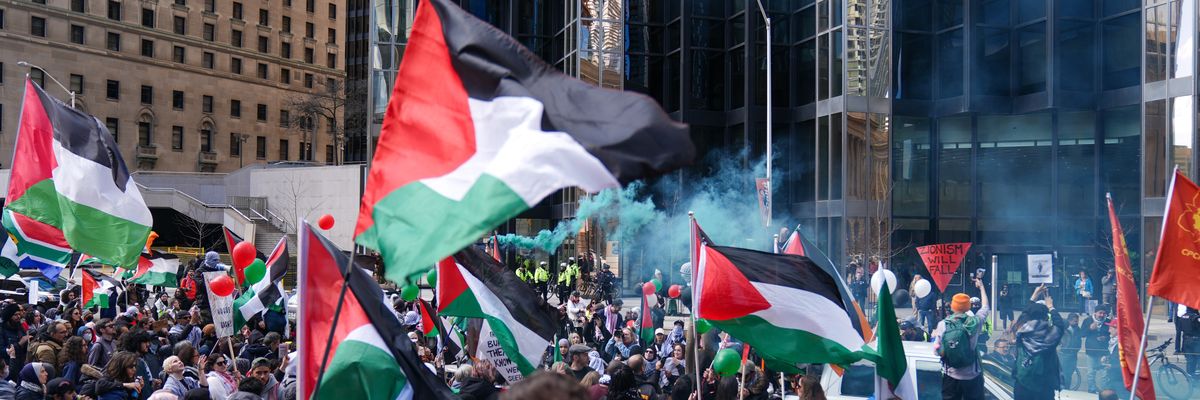 Pro-Palestine march in Toronto.