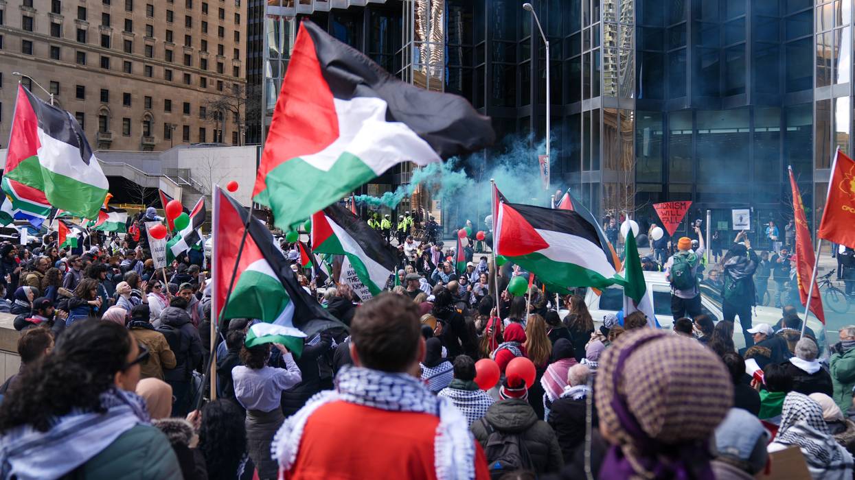 Pro-Palestine march in Toronto.