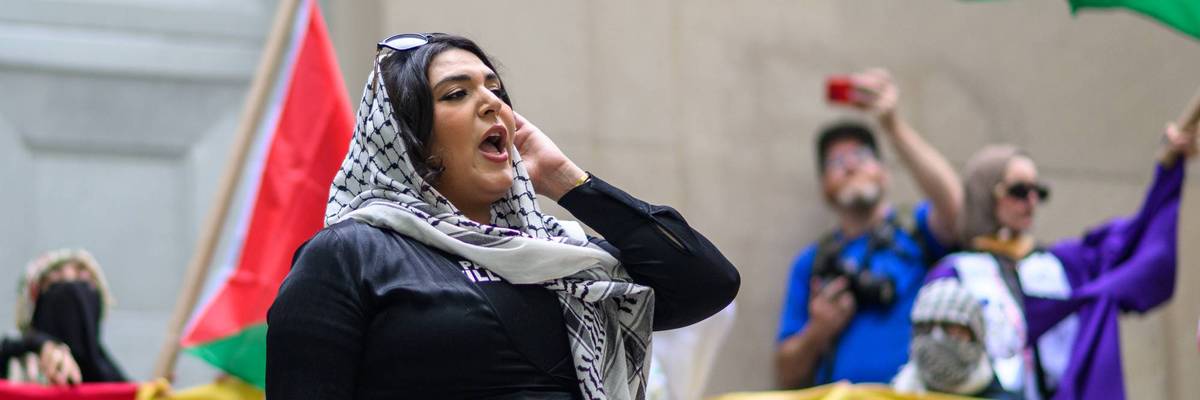 Pro-Palestinian Activists Protest On Nakba Day In New York City