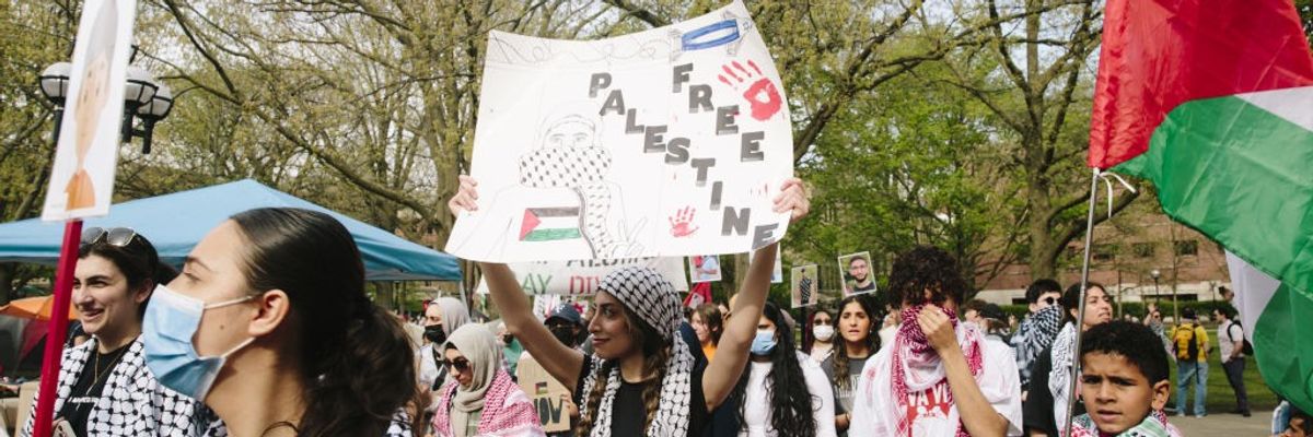 Pro-Palestinian protest continues at University of Michigan