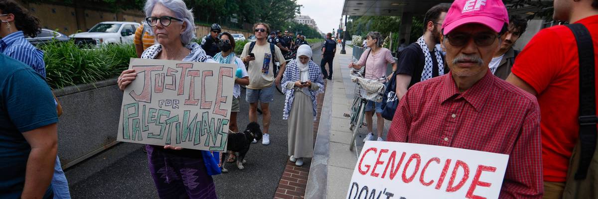 Pro-Palestinian protest in Washington DC