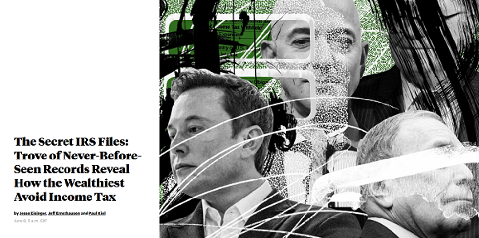 Pro Publica: The Secret IRS Files: Trove of Never-Before-Seen Records Reveal How the Wealthiest Avoid Income Tax
