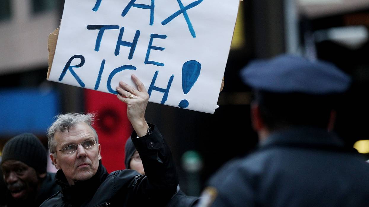 Pro-Union Supporters Hold March At New York City Hall To Wall Street