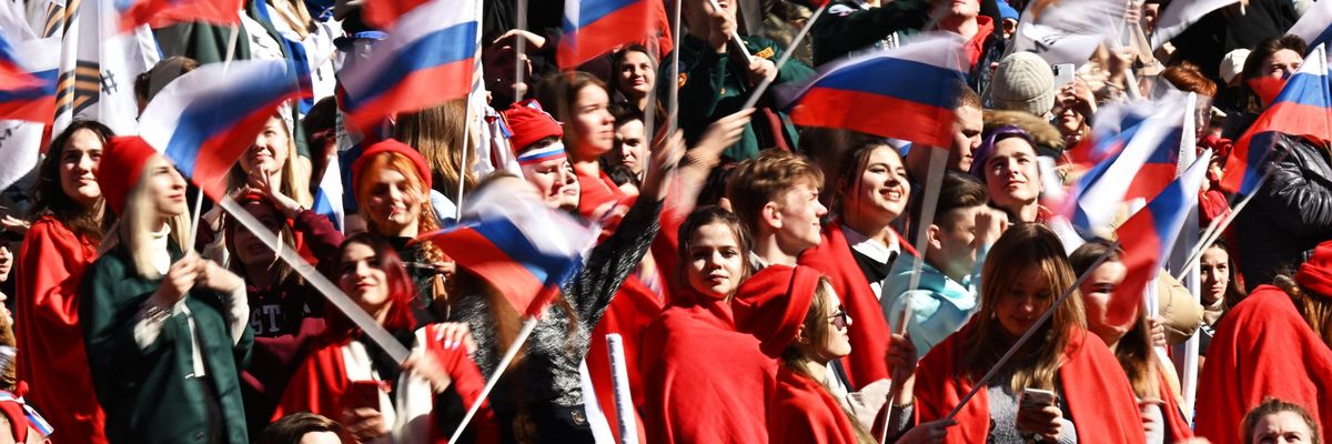 Pro-war rally in Russia