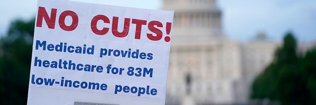 Protect Medicaid Lights Up Capitol Amid Budget Showdown