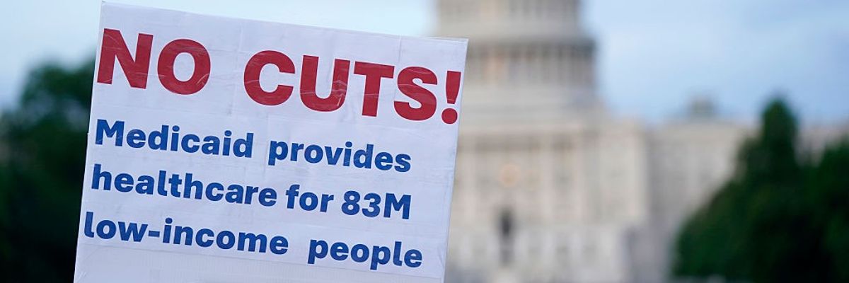 Protect Medicaid Lights Up Capitol Amid Budget Showdown