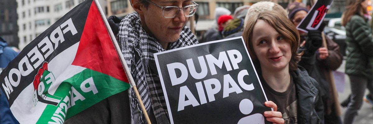 Protest against AIPAC
