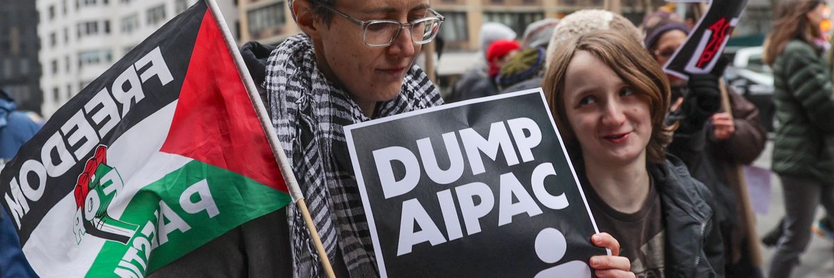 Protest against AIPAC