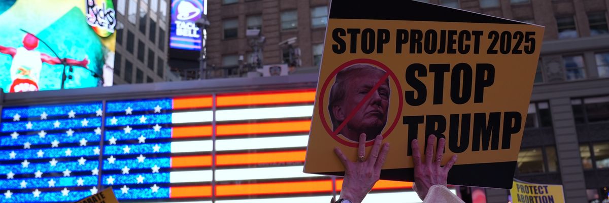 Protest against Donald Trump and Project 2025