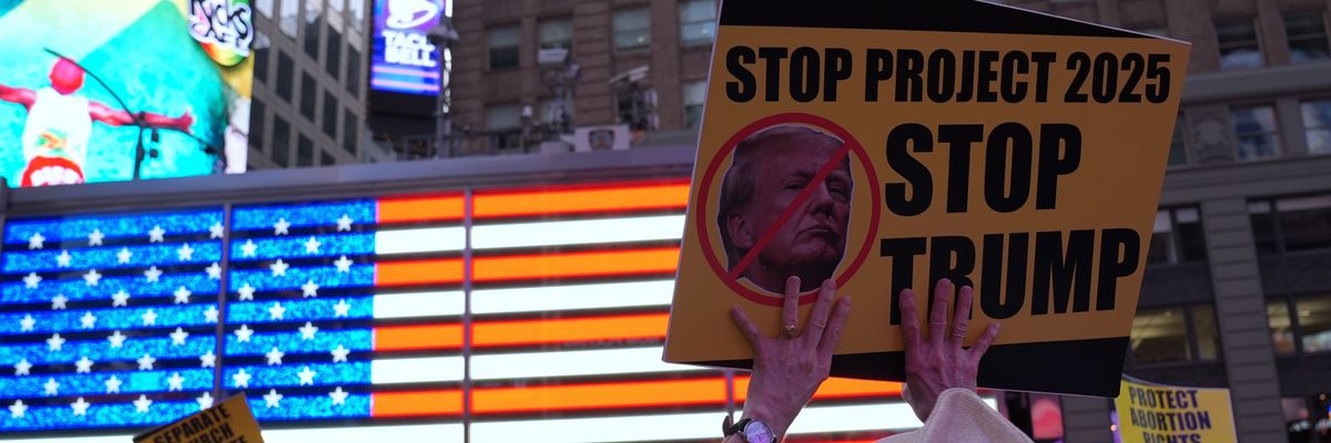 Protest against Donald Trump and Project 2025