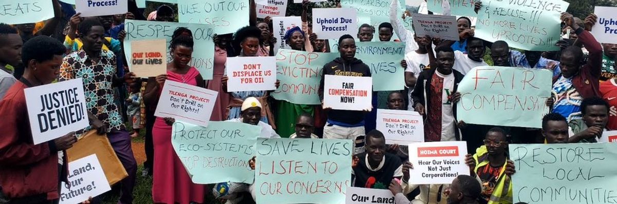 Protest against EACOP