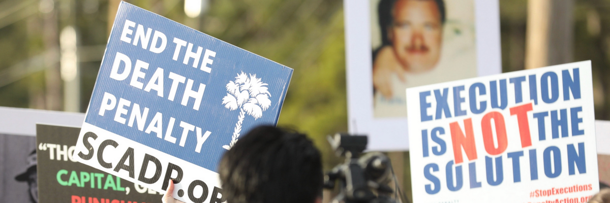 Protest against execution of Brad Sigmon