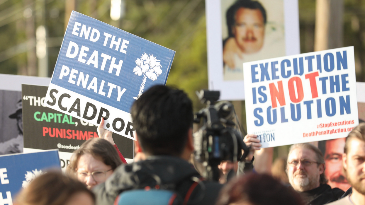 Protest against execution of Brad Sigmon