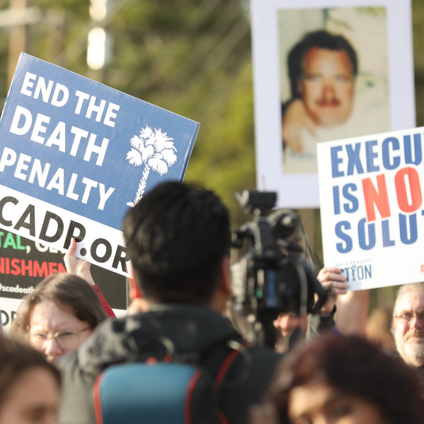 Protest against execution of Brad Sigmon