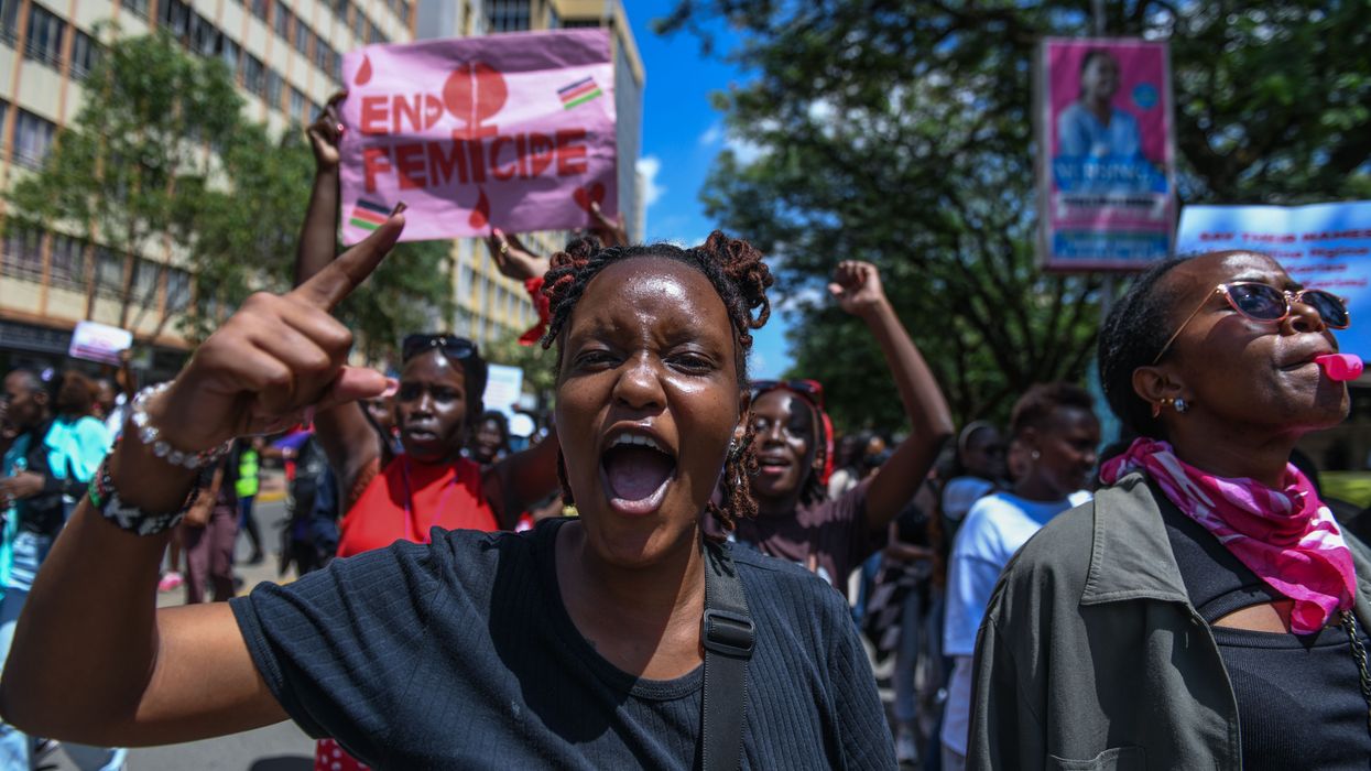 Protest against femicide in Kenya.