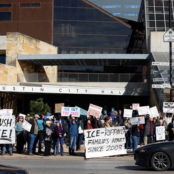 Protest Against ICE In Austin