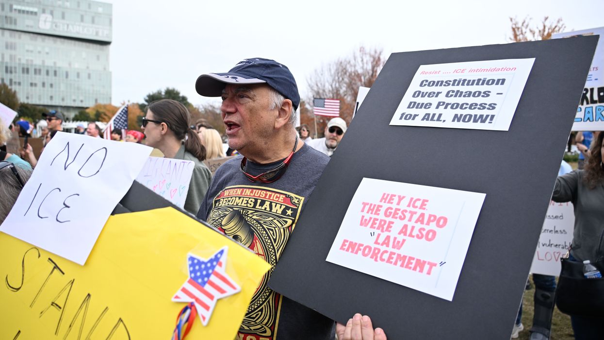 Protest against ICE raids and Border Patrol in Charlotte NC