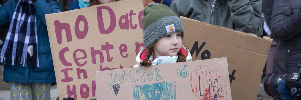 Protest Against Michigan Data Center
