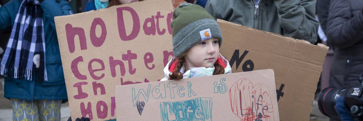 Protest Against Michigan Data Center
