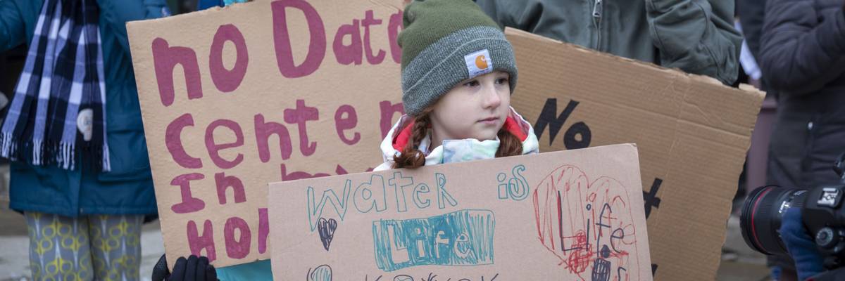 Protest Against Michigan Data Center