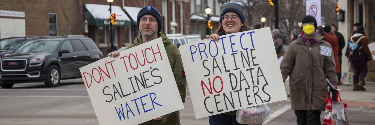 Protest Against Michigan Data Center